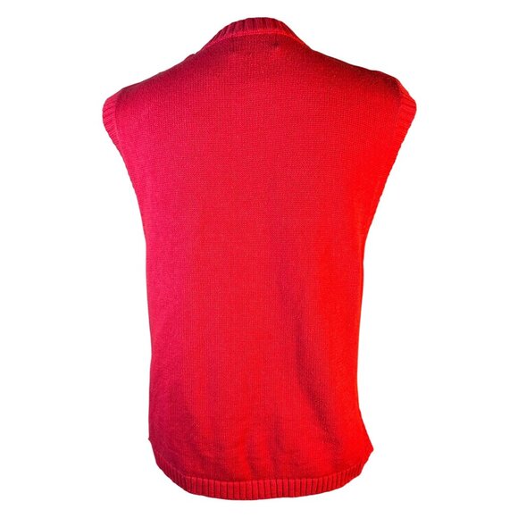 VTG Tabi Patchwork Sweater Vest Womens Lg Academia Grandma Core Clueless Preppy - Picture 2 of 7